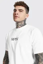 Erkek Beyaz Cras Man African Oversize Tshirt