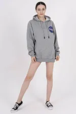 Blackjackgiyim Gri Nasa Kapşonlu Sweatshirt