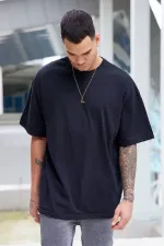 Men's Black Oversize T-shirt