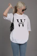Unisex Wami Logo Oversize Boyfriend T-Shirt