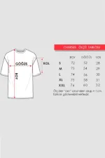 Unisex Oversize T-shirt X Print White