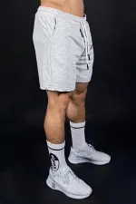 Short à poches imprimé gris noir pour homme