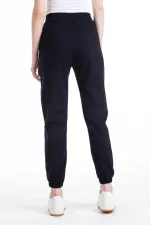 Women's Dark Navy Color Tracksuit Bottoms