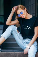 Peak Unisex Baskılı T-shirt