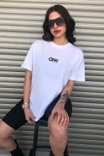 White Unisex Joker Oversize T-shirt with Back Print