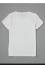 RIBBON PRINTED BASIC T-SHIRT