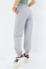 Women's Gray Pocketed Sweatpants