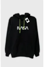2'li Unisex Air Siyah Kapüşonlu Sweatshirt Ve Eşofman Kombin Bubu Sweathshirt