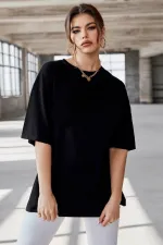 Oversize Plain Black T-Shirt