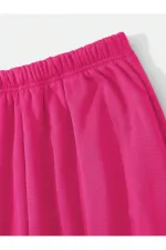 Pantalon de survêtement basique en coton peigné