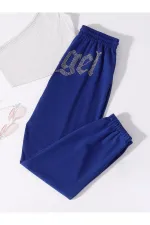 Pantalon de survêtement imprimé ange