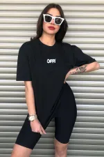 Black Unisex Joker Oversize T-shirt with Back Print