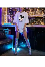 Unisex Printed Detailed Relaxed Cut Oversize T-shirt Unisex Printed Detailed Relaxed Cut Oversize T-shirt