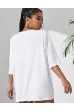 Men's Oversize Printed Cotton Crew Neck Short Sleeve T-shirt