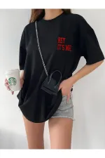 Unisex Gray Crew Neck Cotton Oversize Boyfriend T-shirt