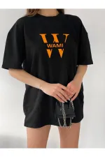 Unisex Wami Logolu Oversize Boyfriend T-Shirt