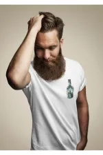 Oversize Baskılı Beyaz Tshirt