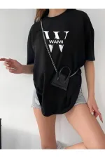 T-shirt boyfriend oversize unisexe avec logo Wami