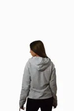 Unisex Gri Kapüşonlü Sweatshirt