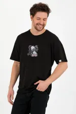 Life Baskılı Oversize T-shirt