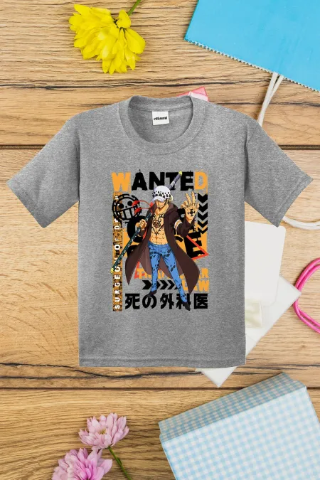 T-shirt imprimé OnePiece Wanted pour enfants