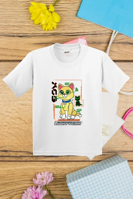 T-shirt imprimé chat Lightyear pour enfants