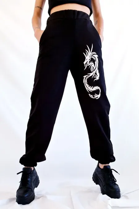 Dragon Siyah Jogger Eşofman Altı