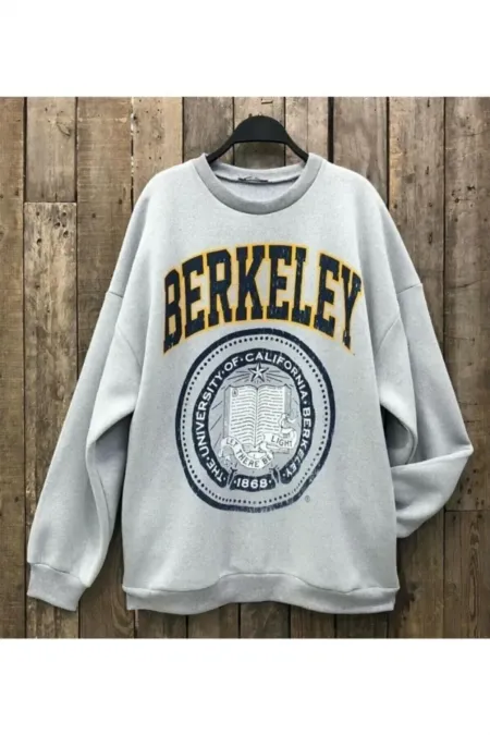 Kadın Gri Berkeley Baskılı Sweatshirt