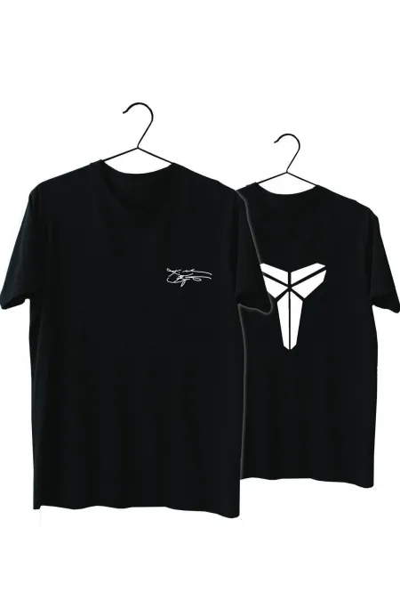 Erkek Siyah Sırt Baskılı Kobe T-shirt