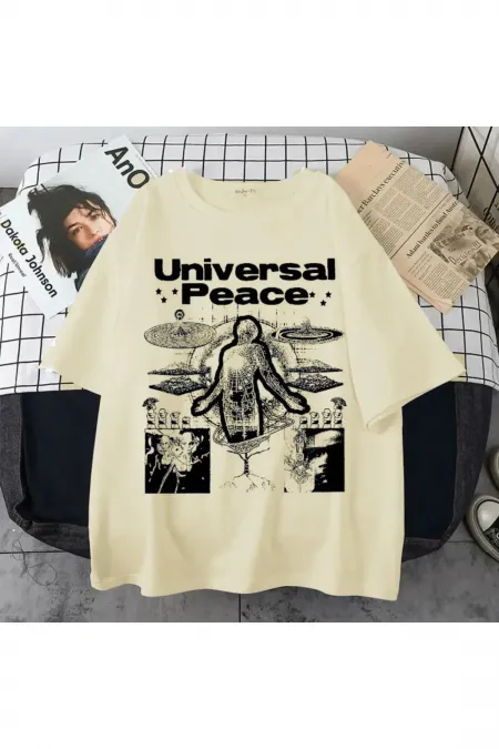 Peace White T-shirt ( Unisex )