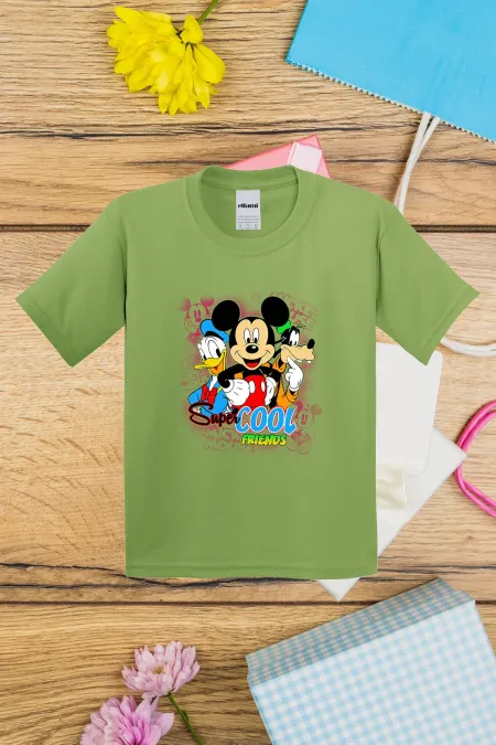 T-shirt imprimé Mickey et ses amis cool pour enfants