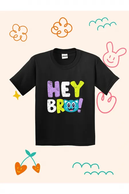 Hey Bro Design Kids T-shirt