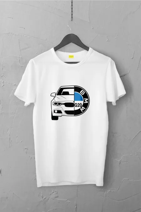 Bmw G20 Tasarımlı Tshirt , Unisex Premium, Çatlama Solma Yapmaz / Otomobil
