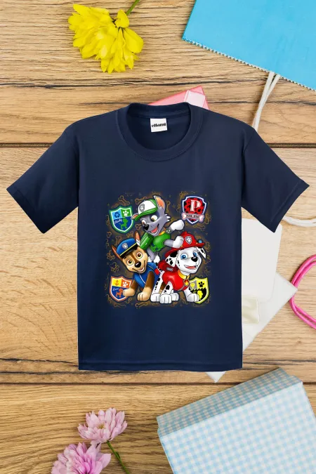 T-shirt imprimé pour enfants de l'équipe de sauvetage de la Pat' Patrouille