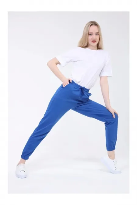Saks Kadın Basic Paça Lastikli Alt Eşofman