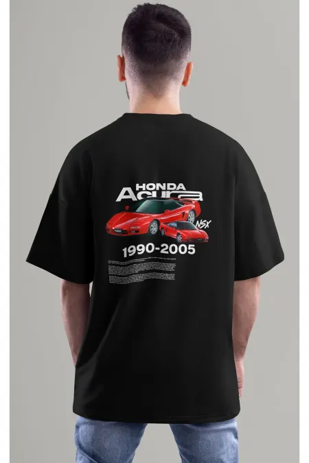 Unisex Men/Women HONDA ACURA NSX Colorful Custom Printed Oversize Cotton Crew Neck T-Shirt T-Shirt