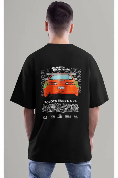 Unisex Men/Women TOYATA SUPRA MK4 Colorful Custom Printed Oversize T-Shirt T-Shirt
