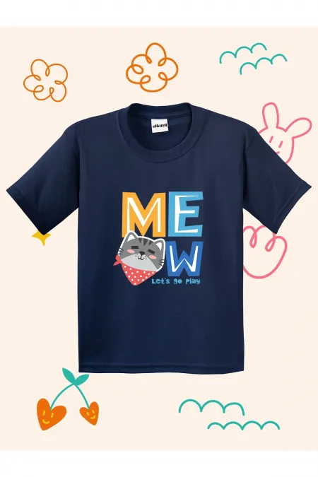 Meoww Printed Kids T-shirt