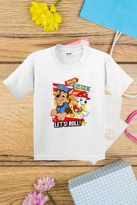 T-shirt imprimé Paw Patrol Let's Roll pour enfants
