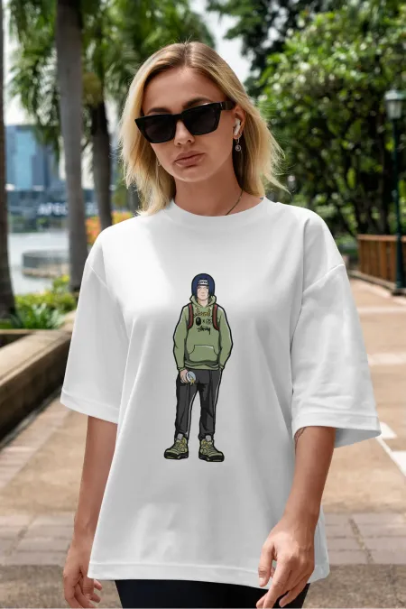 Unisex Men's/Women's SUPREME Custom Printed Oversize Cotton Crew Neck T-Shirt