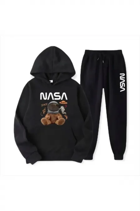Unisex Nasa Sweatshirt Eşofman Alt Takım