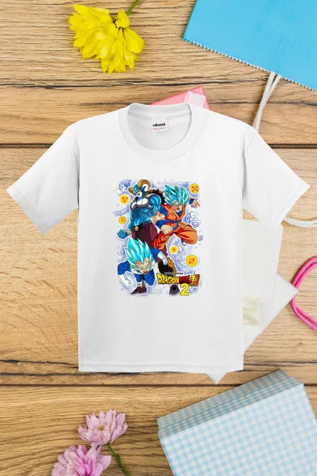 T-shirt imprimé Dragon Ballz 2 pour enfants
