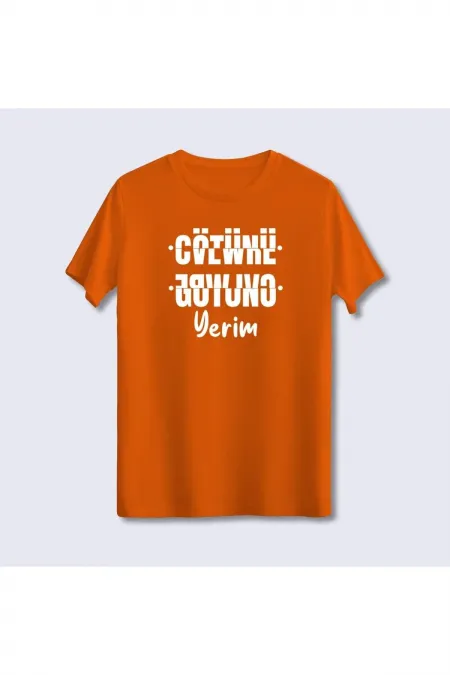 Espiri Secret Text Folded Oversize T-Shirt
