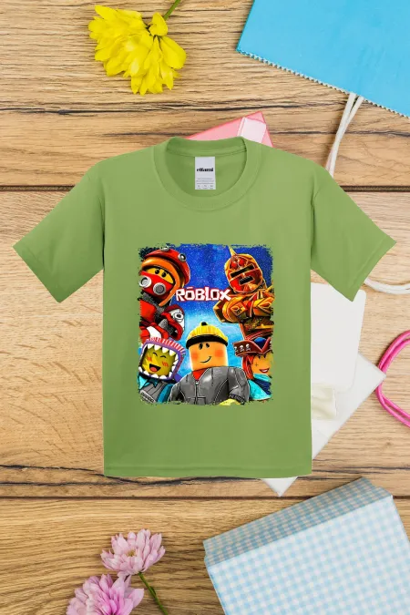 T-shirt imprimé Roblox pour enfants
