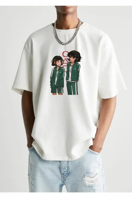 Unisex Squid Game Printed Oversize T-shirt