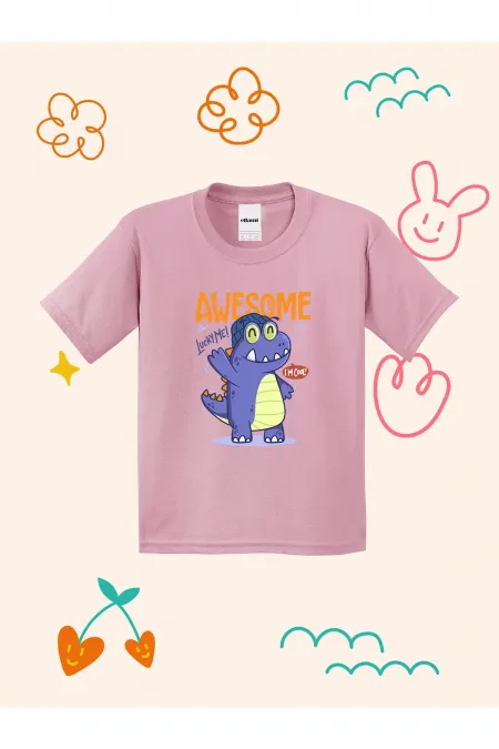Awesome Dino Design Kids T-shirt