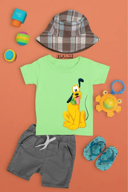 T-shirt imprimé chien mignon pour filles/garçons