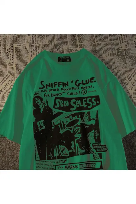 Grunge Cartoon Printed (unisex) T-shirt