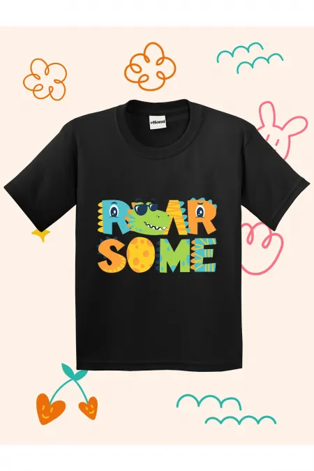 Dino Roar Some Printed Kids T-shirt