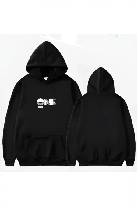 ONE PRINTED HOODED SWEATSHIRT